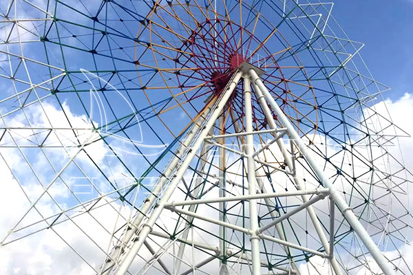 Giant ferris wheel in theme park